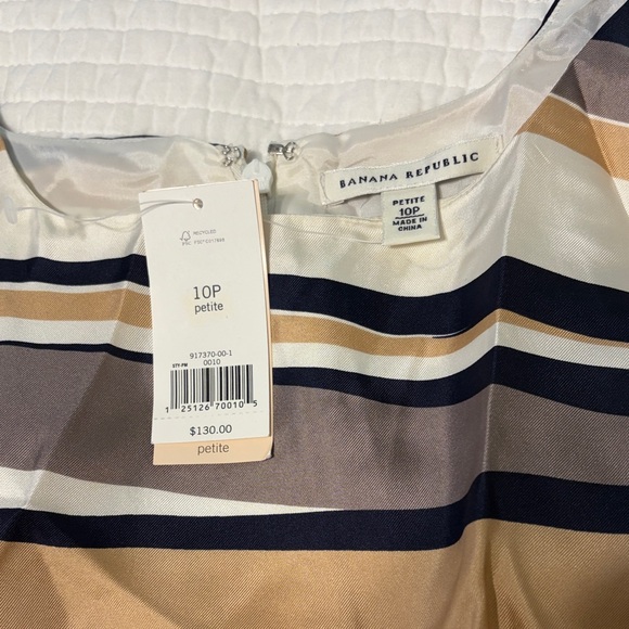 Banana Republic Striped Dress in Navy and Beige - Picture 2 of 3